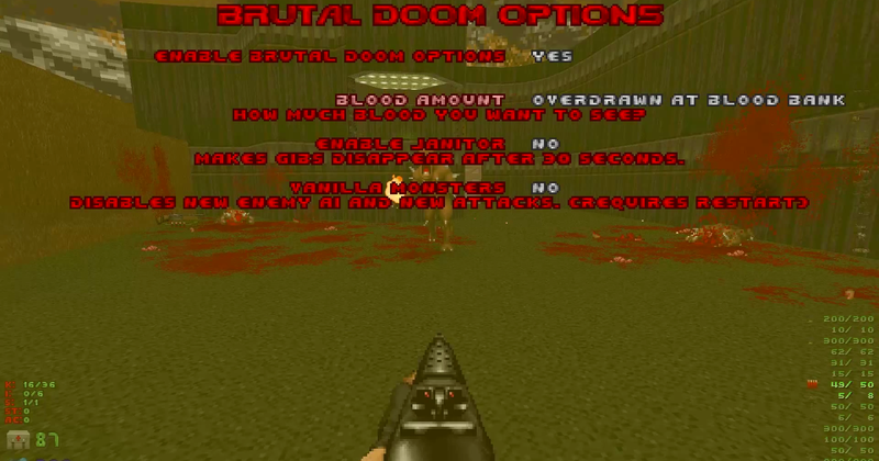 Illustration for article titled Brutal Doom Mod Has Some Great Customizable Gore Options